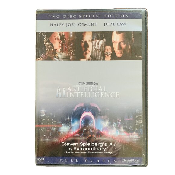 Artificial Intelligence DVD 2 Disc Special Addition Full Frame Regions ALL PG-13 - Picture 1 of 4